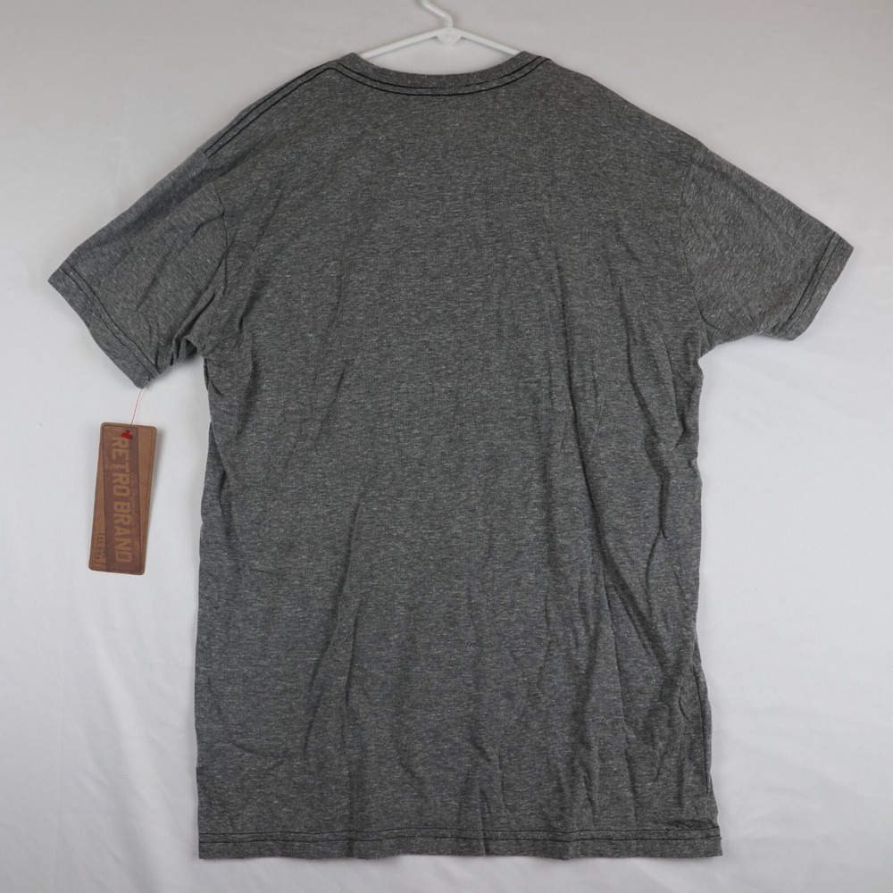 Retro Brand T-Shirt Mens Large Gray Chicopee Kansas Moochers Baseball Graphic - Picture 2 of 10